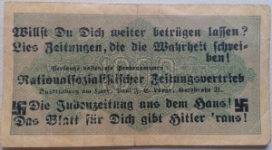 PROPAGANDA. Billetes alemanes con sobreimpresiones 1923-1933.  Img_20200907_165448